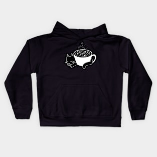 Space Kitty Tea Kids Hoodie